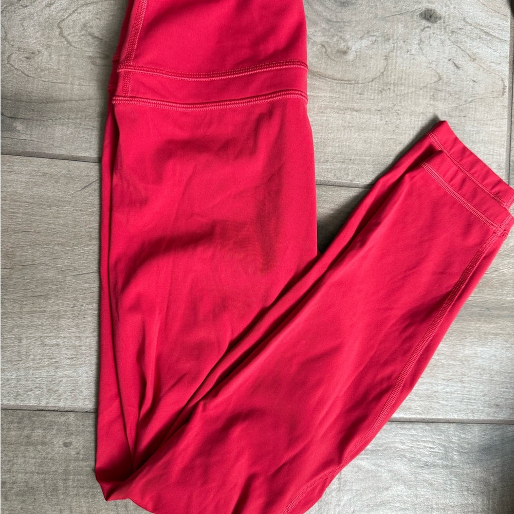 Women's Red Leggings